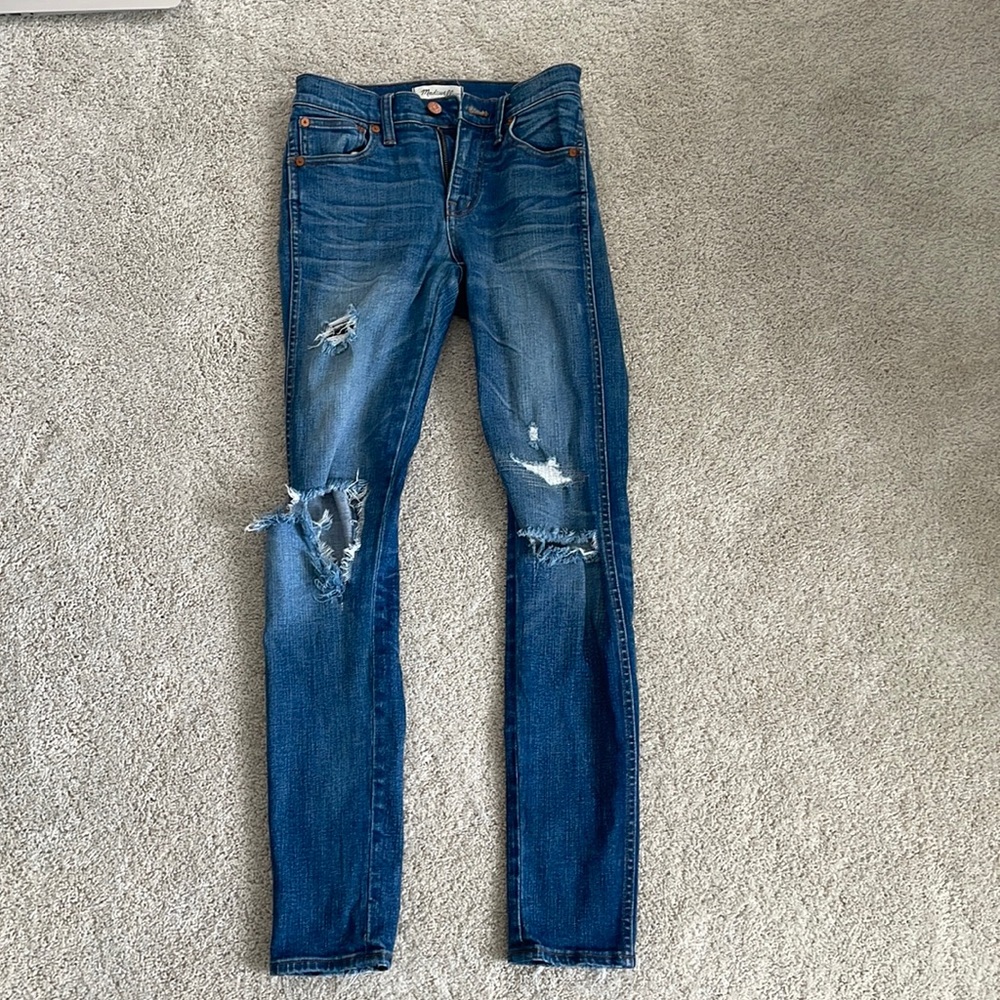 MADEWELL Ripped Skinny Jeans